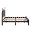 Lit plateforme en bois de style rétro avec support en lattes de bois-70188278-70188273