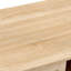 40.27" Coffee Table With , Solid Wood Legs, Natural Finish For Living Room Table, Sliding Door Practical Design