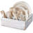 Silverware Caddy With 6 Compartments For Plate Cup Fork Spoon