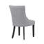 Chaise parsons capitonnée en bois massif et rembourrée en lin-555855030