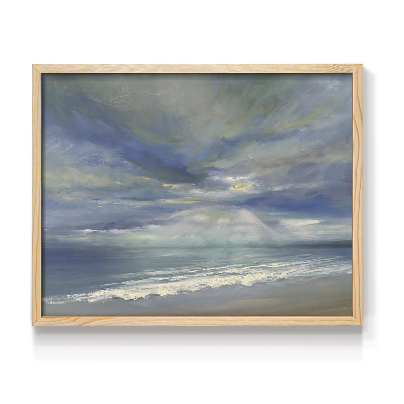 God Rays - Reproduction encadrée - Restickable, Naturel, H 22 po x l 28 po