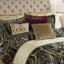 Ensemble de literie pour très grand lit luxueux 4 pièces, jacquard en polyester de qualité supérieure, design élégant en damas pour le confort de la chambre à coucher