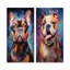 Bulldog Boldness - ensemble de 2 reproductions d'art mural-1543602635-1543602632