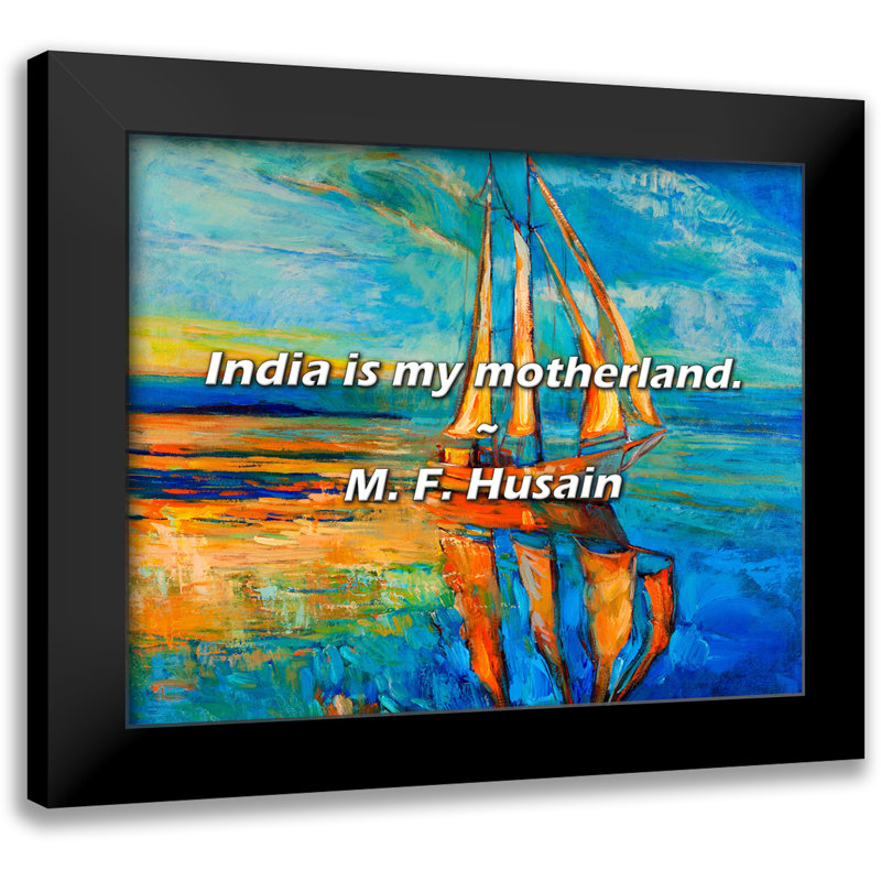 M. F. Husain Citation: «India is my patrie».