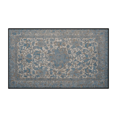 Machine Washable Gray Area Rug