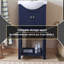 Ensemble de meuble-lavabo simple 24 po bleu