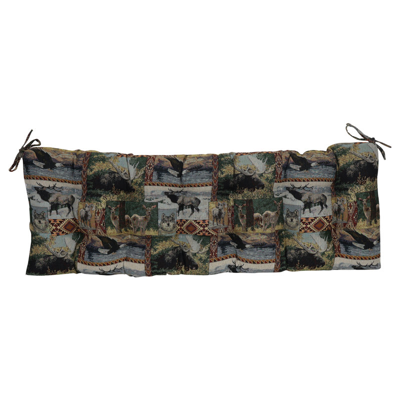 Tufted Tapestry Bench Cushion