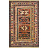 Shirvan Wool Oriental Area Rug in Brick Red/Ivory