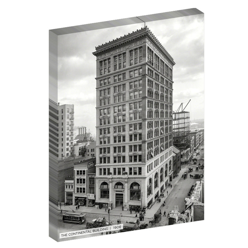 «Continental Building, Historic Baltimore», reproduction de photo sur toile tendue, H 40 po x l 30 po x 1,5 po