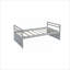 Lit simple en bois de pin massif gris classique avec lit gigogne et tiroirs de rangement, style traditionnel pour chambres à coucher résidentielles