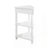 33.8'' Small Triangle Corner Table, Wood Corner Side Table For Small Spaces/ Living Room, 3 Tier End Corner Table With Solid Wood Legs, Milk White-114240388