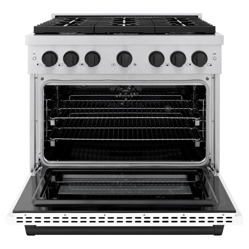 ZLINE Autograph 36" Paramount Dual Fuel Range w/ 6 Burners & Champagne Bronze Accents (SDRZ-36-CB), 5.2 cu ft, 6 burners