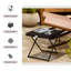 Table basse de jardin pliante en osier