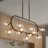 11- Light Dimmable Modern Sputnik Chandelier Bubble Chandelier Glass Chandelier for Dining Room