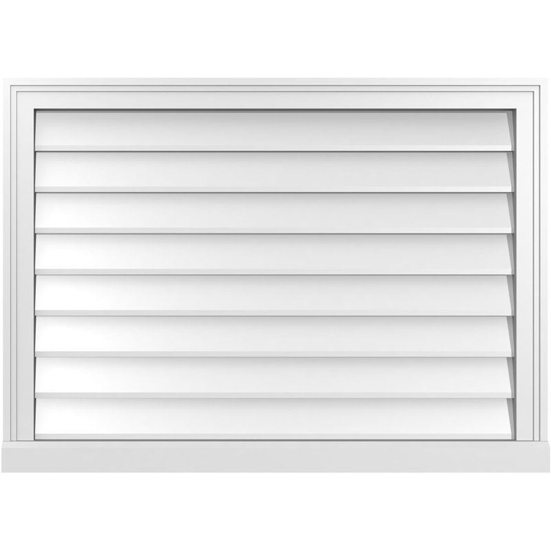 Cadre de seuil Brickmould, brun clair apprêté, H 26 po x l 36 po x P 2 po