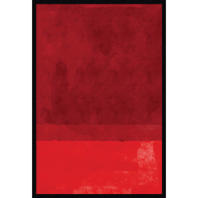 «Minimal Watercolor # 2» par Jay Stanley, impression sur bois encadrée, H 41 po x l 28 po, Noir
