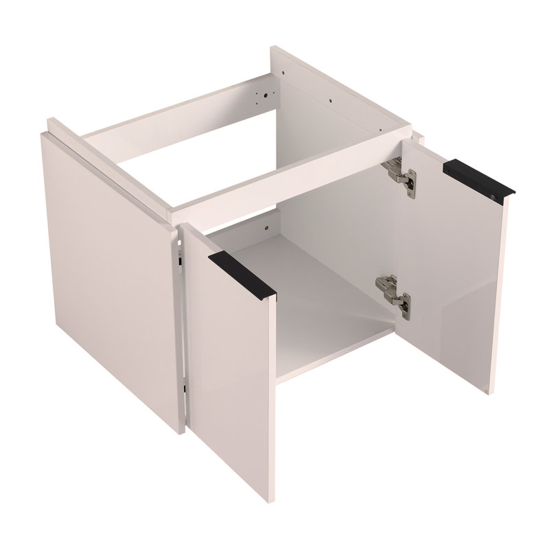 Meuble-lavabo à portes 24 po avec lavabo, convenant à une petite salle de bain
