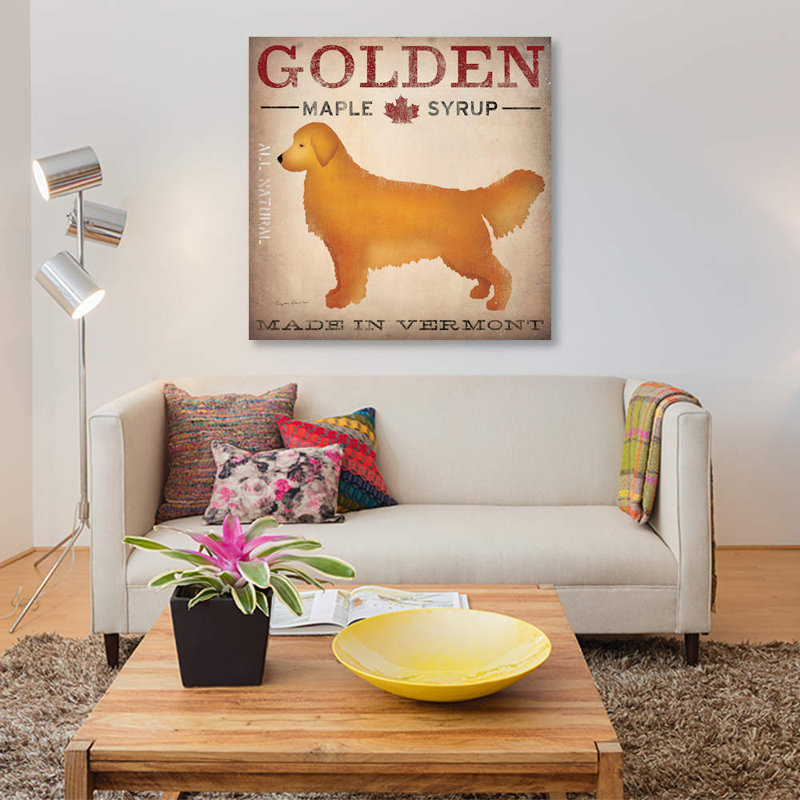 Golden Maple Syrup by Ryan Fowler - Print on Canvas, 45.72 cm H x 45.72 cm W x 1.91 cm D, Wrapped Canvas
