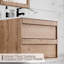 Meuble-lavabo mural moderne de 24 po avec comptoir en céramique Jadaya Sharee-50134542