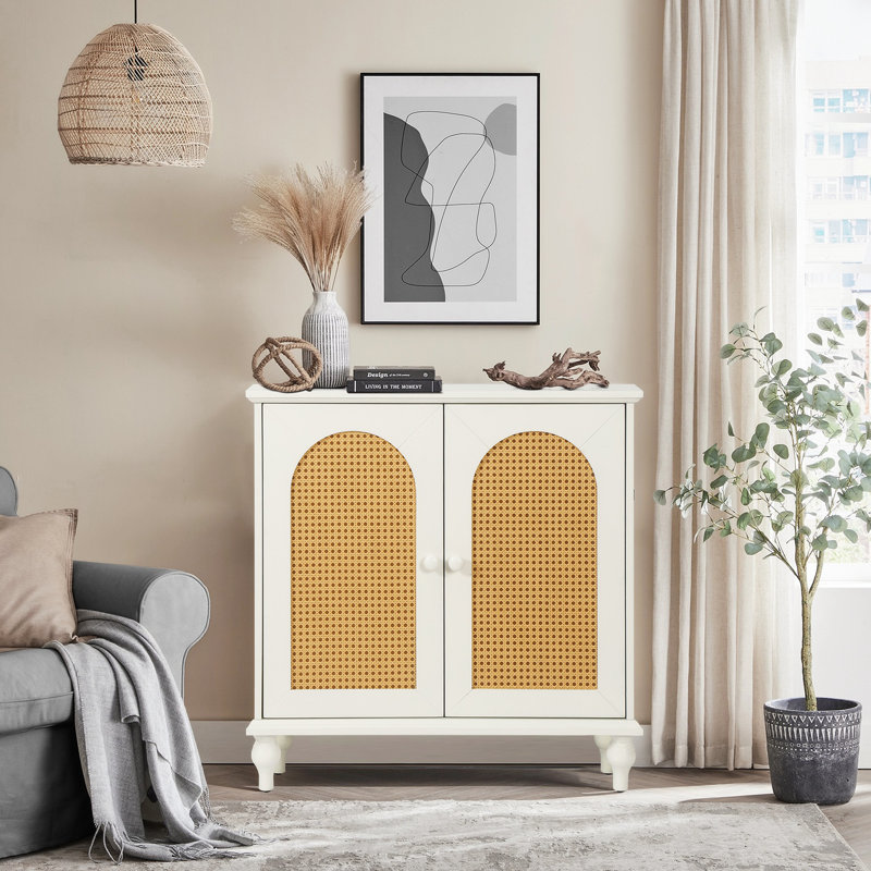 Buffet en rotin avec buffet et console en rotin