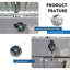 Remises spacieuses, conception moderne compacte en métal pour jardin