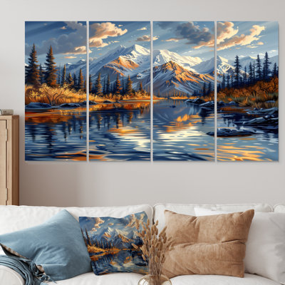 Alaska Denali National Park Autumn River II - Alaska Wall Decor Set