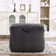 Grand fauteuil à billes avec mousse à mémoire de forme, tissu en velours côtelé et repose-pieds - sans assemblage-414771422