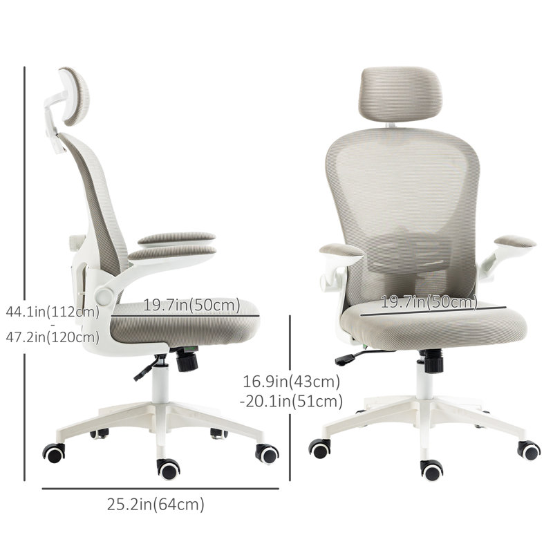 Chaise de bureau en filet Lyndze