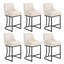 Tabouret de comptoir rembourré H 26 po avec structure en métal-1202033805-1202033806