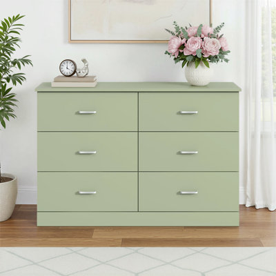 Commode double à 6 tiroirs Allyannah