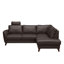 Migues Leather Corner Sofa with Sleeping Function and Storage-1251999393-1251999397