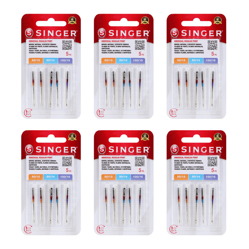Singer 30ct Regular Point Needles Sewing Notion