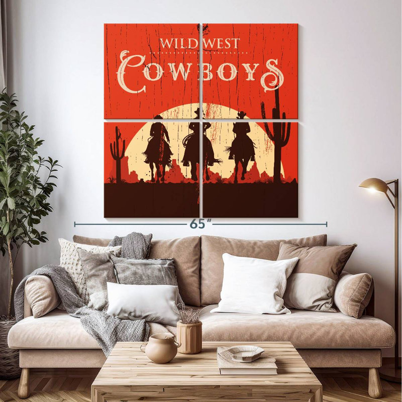 Wild West Cowboys, H 50 po x l 50 po