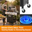 Barbecue à gaz propane à 3 brûleurs avec brûleur latéral, en acier inoxydable, d'une puissance de 40 500 BTU, avec allumage électronique et housse de protection. Parfait pour la cuisine à l'extérieur sur la terrasse, dans le jardin ou en camping.