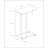 C Shape Side Table