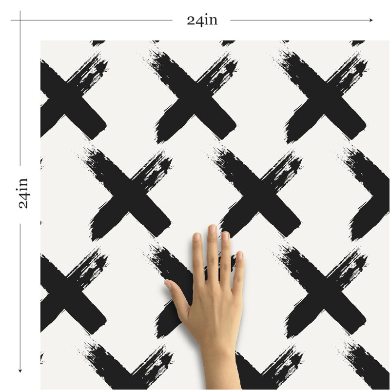 Panneau de papier peint autocollant amovible Ojas Cross Teens, L 126 po x l 24 po