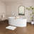 65" Freestanding Solid Surface Bathtub