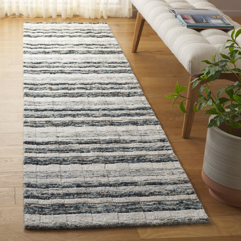 Element 501 Area Rug In Navy / Ivory, Runner 2'3" x 9'
