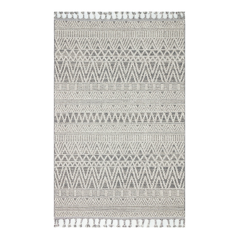 Elegant Hall Carpet, 2.6 x 9.8 ft, 100% Polypropylene, 0.4 in Pile Height | Machine Woven, Flat Weave | Easy to Clean with Vacuum & Spot Remover | Stylish Grey Color | Durable & Modern Design for Any Space