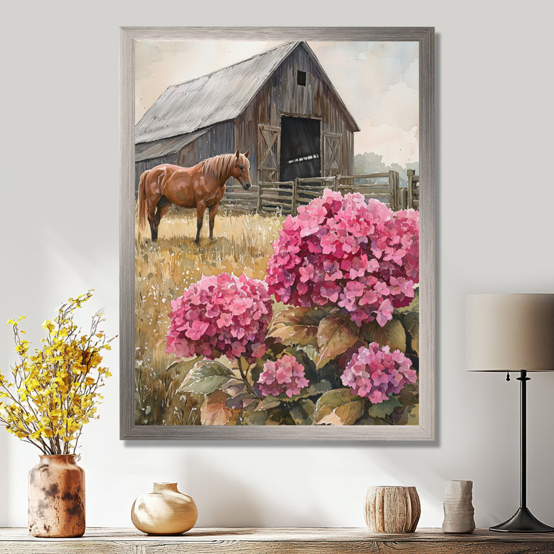 Dorli - Floral Canvas Art Print, H 20 po x l 12 po, Reproduction encadrée d'une seule photo, Argent argent