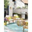 Chaise de patio avec coussins Cherri