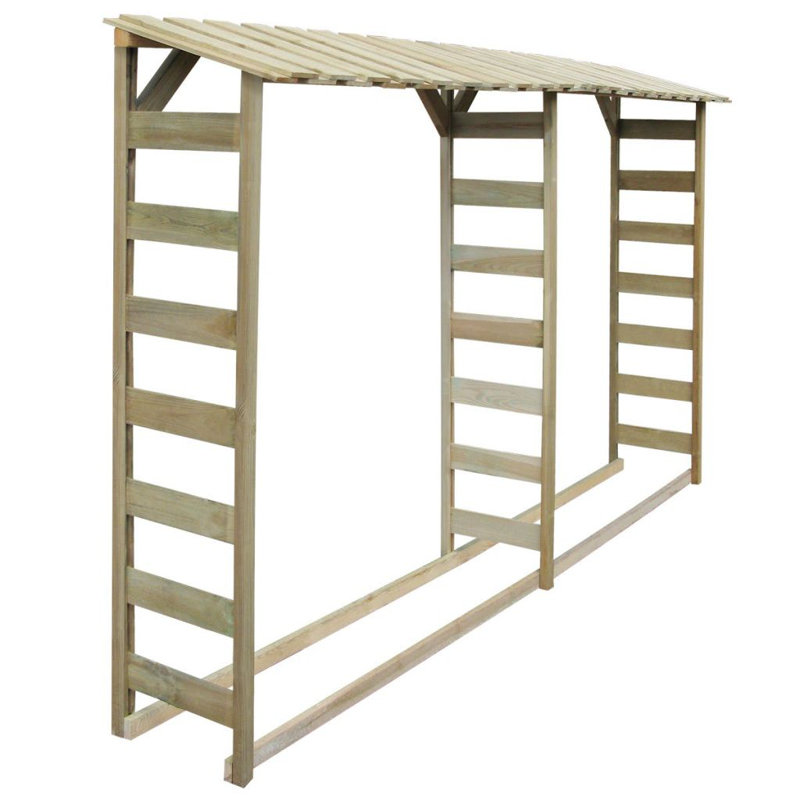 10 Ft. W x 1 Ft. D Wood Log Store