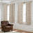 Floral Blackout Curtains 63" Farmhouse Vintage Rod Pocket 2 Panels Taupe/Beige-140263904-140263911