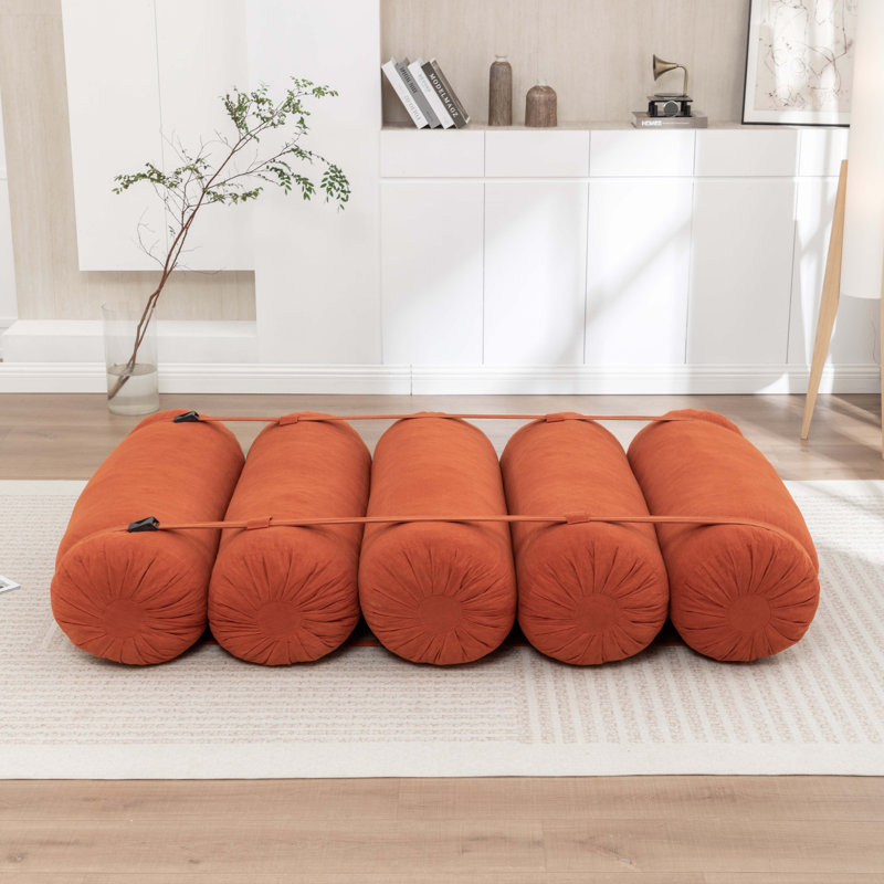 Adjustable Floor Sofa, Corduroy Lazy Sofa With Adjustable Straps For Versatile Configurations, Multi-Person Leisure Chair, Suitable For Living Room, Bedroom And More