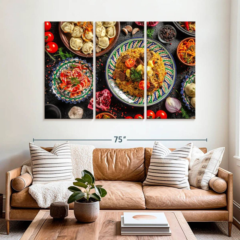 Uzbek New Year Food, 42" H x 65" W