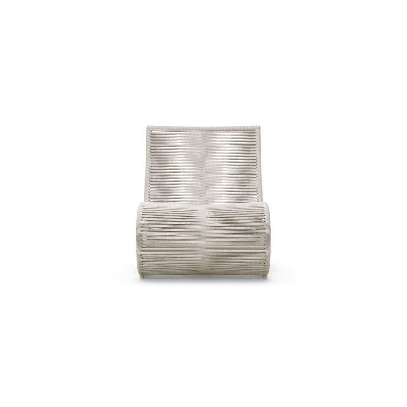 Wave Club Chair, Matte Ivory