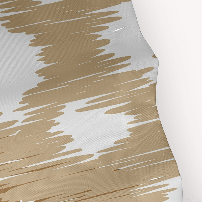 Rideau de douche original à imprimé géométrique, Taupe