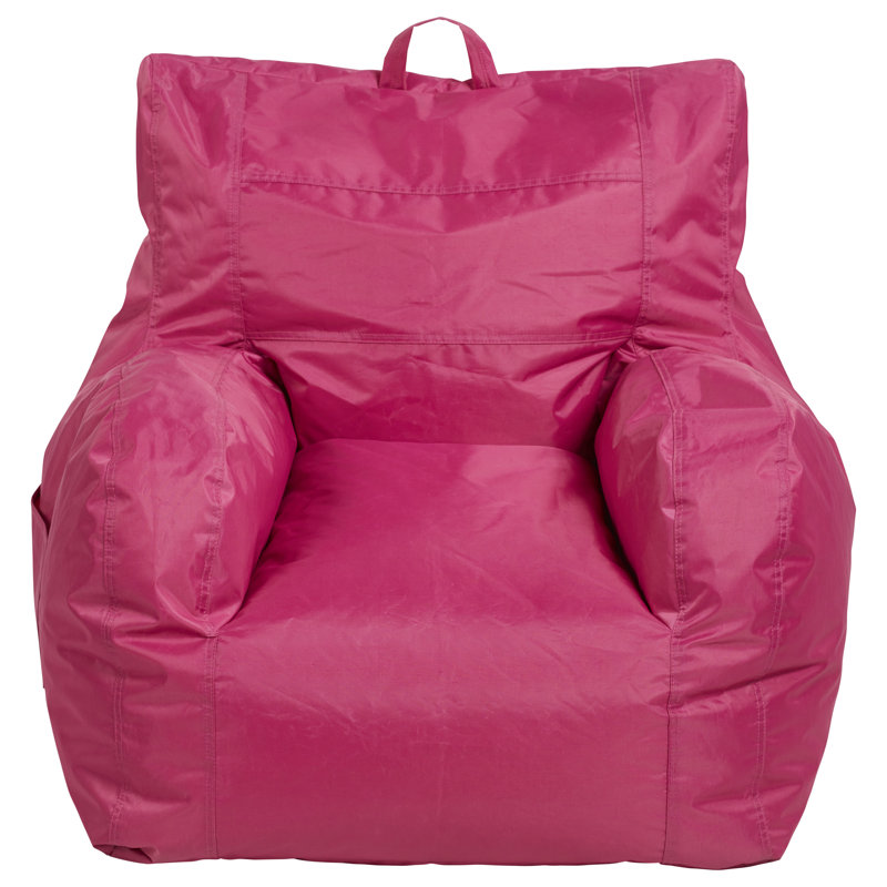 Cali Little Bear Bean Bag, Raspberry Nylon, Big