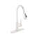 Pull Down Sprayer Kitchen Faucet with Dual-Function Sprayer and Deck Plate in Spot-Free