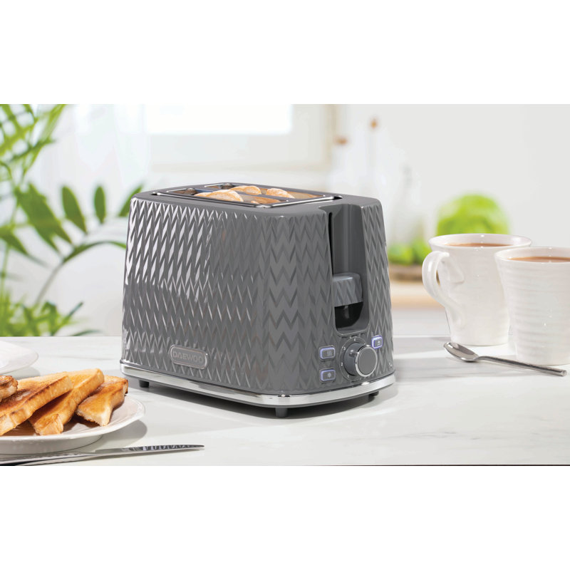 2 Slice Toaster, Grey